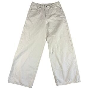 Weekday Astro Loose Baggy Jeans Mens 30x32 White Denim Y2K Relaxed Fit Wide Leg